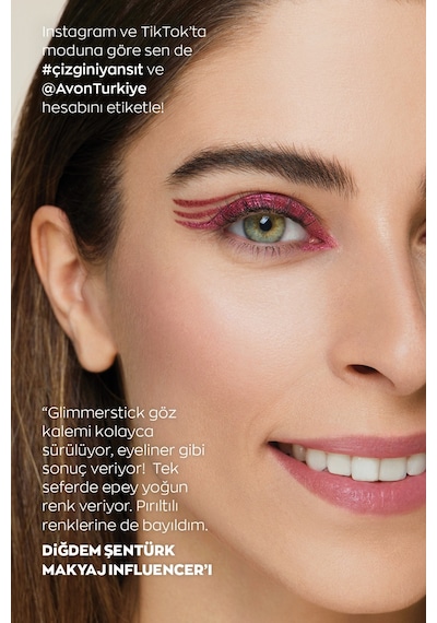 Avon Diamonds Aç Kapa Pırıltılı Göz Kalemi Emerald Glow