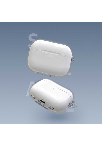 Apple Uyumlu AirPods Pro 2 Kılıf Şeffaf Sert Kristal Kılıf Sert Pc Şeffaf Kılıf 14 001
