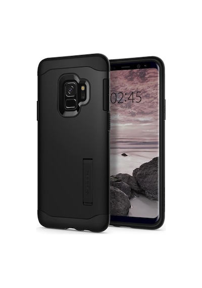 Spigen Galaxy Uyumlu S9 Kılıf Slim Armor Black