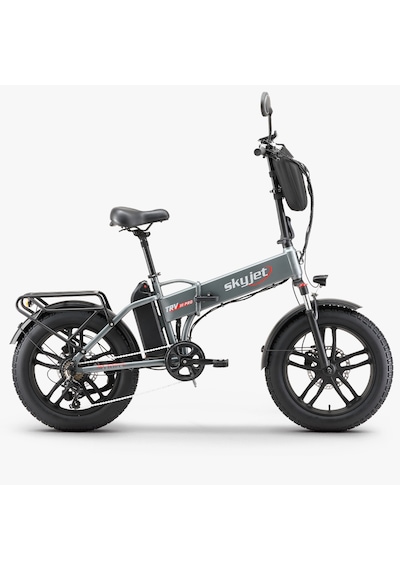 Skyjet Trvııı Pro 1000w Elektrikli Bisiklet Ayna Çanta Ve El Gazı Hediyeli Gri