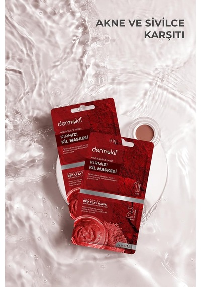 Dermokil Akne Ve Siyah Nokta Karşıtı Kil Maskesi 2x 7.5 Ml