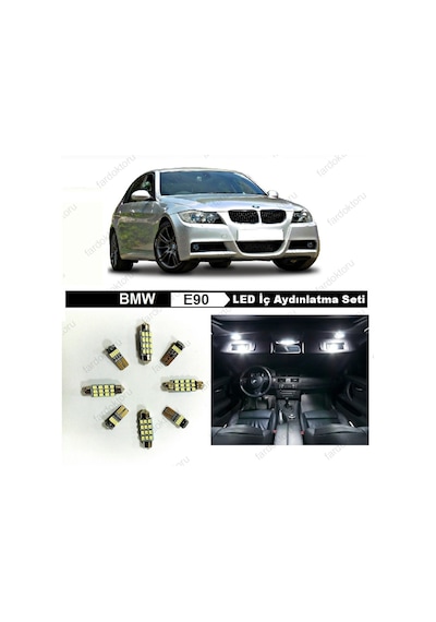 Fardoktoru Bmw E90 Komple Beyaz Led Iç Aydinlatma Seti