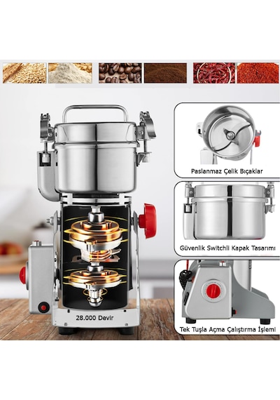 Besa 1000 Gr Sert Tohum Ve Baharat Kahve Öğütücü