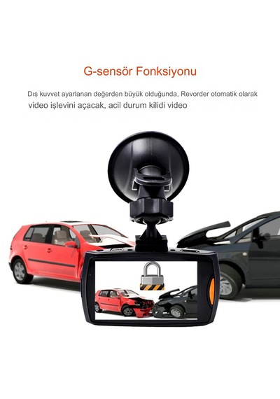 I 1080p Fhd Araba Kamerası 2.7 Nç Ekran Araç Kameraları