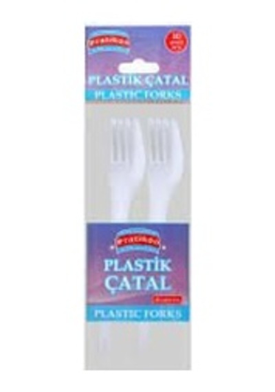 Pratikon Pr-1140 Plastik Çatal - 10 Adet- 50'li Paket Diğer