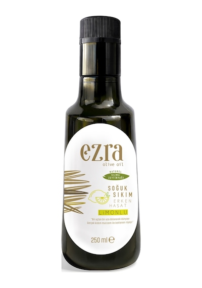 Ezra Olive Oil Soğuk Sıkım 2025-2026 Hasat Limonlu Zeytinyağı 250 ML