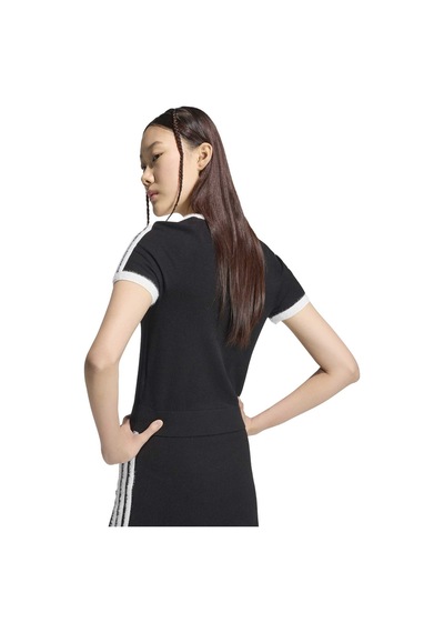 Black/whıte Adidas Kadın Günlük T-shirt Knit Tee Ks7375 siyah
