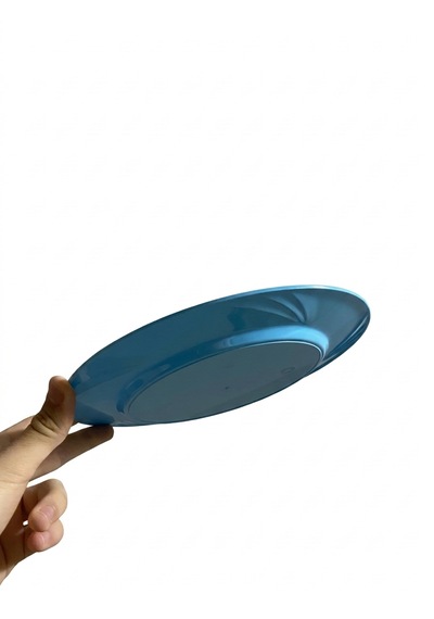 6 Adet Renkli Plastik Parti Tabağı Pembe