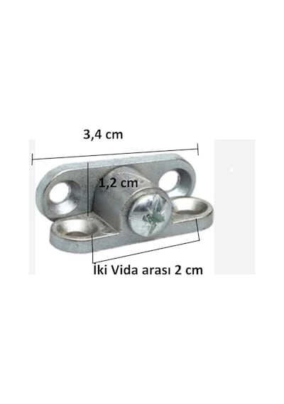 Bağlantı Çektirme -metal Köşe Birleştirme Kelebek Bağlantı 12 Adet Diğer