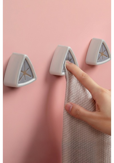 4'lü Yapışkanlı Havlu Askısı Bez Tutucu Mutfak Banyo Lavabo Organizeri Belirtilmemiş Pembe Tr Diğer
