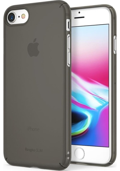 Ringke Slim Frost Apple Uyumlu iPhone 7/8 İle Kılıf Black İnce Buzlu Transparan