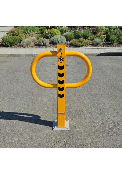 Kilitli Otopark Direği 86 Cm, Çıkan Tip Kızaklı Park Bariyeri-4011