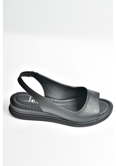 Fox Shoes Siyah Kadın Sandalet K674300609