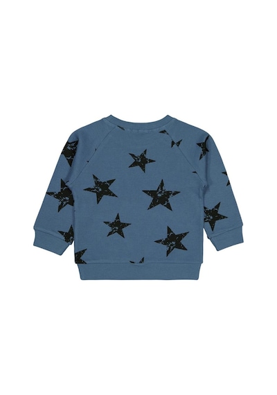 Civil Boys Yıldız Empirme Baskılı 2-5 Yaş Sweatshirt - Mavi İndigo