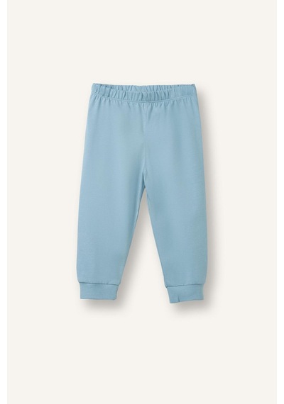 Defacto 2li Mavi Baskılı Kısa Kollu Pijama Takımı Erkek Bebek H5629a526aube526 Mavi-be526