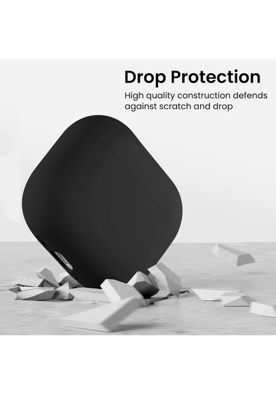 Caseonn Apple Uyumlu AirPods 4.nesil/anc Kılıf Askı Aparatlı Lansman Siyah