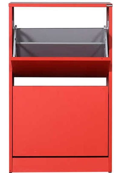 Flat Duo 2 Katlı Ayakkabılık Dolabı - Kırmızı