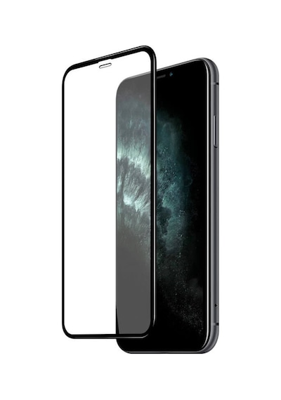 Apple Uyumlu   iPhone 11 Pro Max / Xs Max Ön Koruma Seramik Nano Ekran Koruyucu Siyah