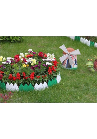 Dekoratif Çit Bahçe Çiti Peyzaj Koruma Çiti Kahverengi 408 Cm