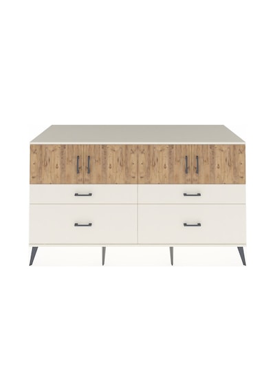 Kronos Konsol 2 Raflı 4 Çekmeceli 4 Kapaklı 176x59x99 Aytaşı-çam/ Aytaşı-çam/aytaşı