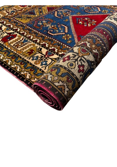 El Dokuma Koleksiyonluk Özel Yahyalı Halısı 126x230 Büyün Yün Halı
