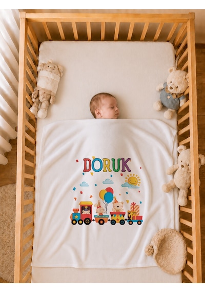Pia Baby Yeni Doğan Erkek Bebek 4 Parça Hastane Çıkışı Seti %100 Pamuk Kişiye Özel İsimli Battaniyeli Tulum Set 2050bt3x Krem