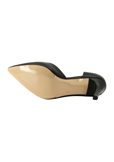 Hobby Ayakkabı Kadın Suni Deri Sivri Burun 9 Cm İnce Topuk Stiletto Siyah