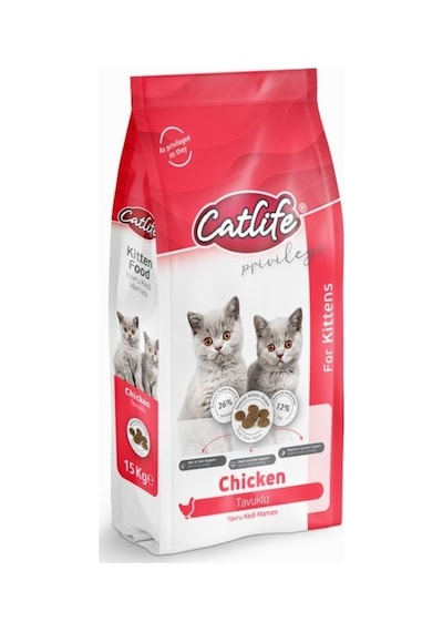 Catlife Kitten Tavuklu Yavru Kedi Maması 15 KG