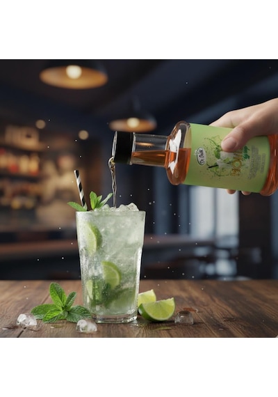 Mojito Kokteyl Şurubu 300 Cc Ferahlatıcı Limon & Nane Aromalı İçecek,kahve Şurubu