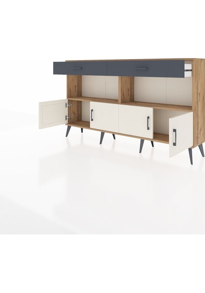 Arges Konsol 2 Raflı 2 Çekmeceli 4 Kapaklı 176x30x99 Çam-aytaşı/a Çam-aytaşı/antrasit Arges Konsol 2 Raflı 2 Çekmeceli 4 Kapaklı 176x30x99 Çam-aytaşı/a Çam-aytaşı/antrasit