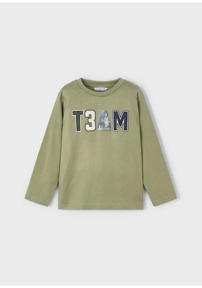 Mayoral Erkek Çocuk Uzun Kollu T-shirt 4077 Yeşil