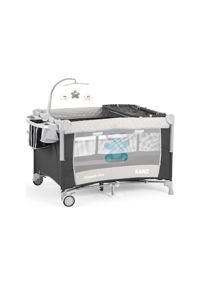 Kanz SleepSide +Plus Park Yatak Siyah