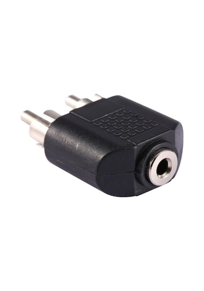 3.5 Mm Stereo Dişi/2 Rca Erkek Çevirici Jack