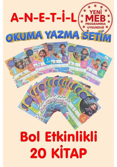 Anetil Tüm Harfler Bol Etkinlikli Okuma Yazma Setim 1. Sınıf