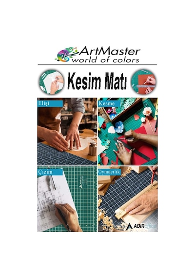 A3 Kesim Matı Ve Kretuar Seti 1 Adet 30x45 Cm Çift Taraflı Çizim Matı Kesim Tablası Kesim Altlığı Kesme Madı Proje