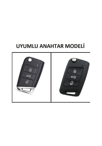 Volkswagen Polo Uyumlu Silikon Anahtar Kabı, Anahtar Kılıfı (533077641)