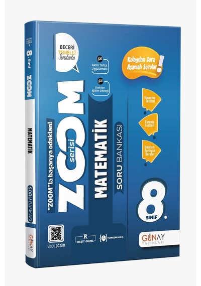 Günay 8.sınıf Zoom Serisi Matematik Soru Bankası
