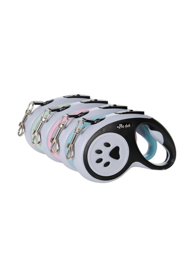 Gobypet Makaralı Tasma, 5 Metre İp Otomatik Tasma, Otomatik Şerit Köpek Gezdirme Tasması, Köpek
