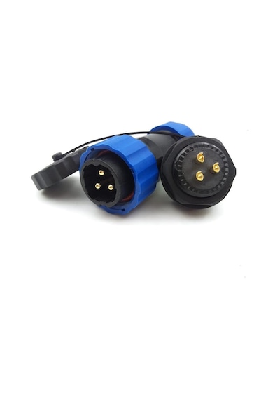 SD20 3 Pin 20mm Su Geçirmez Konnektör Takımı - Panel Tipi