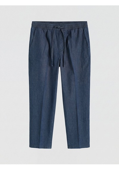 Lcwaıkıkı Classic İndigo Carrot Fit Keten Karışımlı Kadın Jean Pantolon
