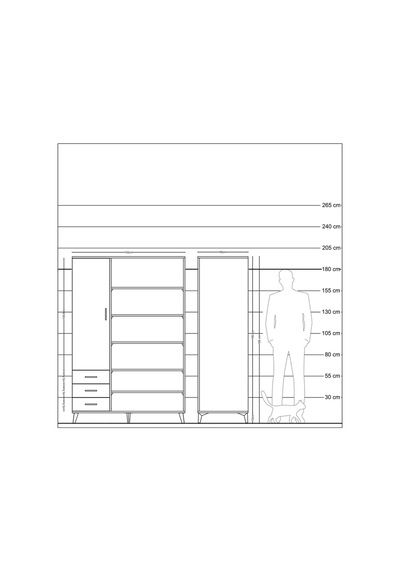 Kronos Dolap 9 Raflı 3 Çekmeceli 3 Kapaklı 132x59x195 Çam-antrasit/çam Antrasit/çam Kronos Dolap 9 Raflı 3 Çekmeceli 3 Kapaklı 132x59x195 Çam-antrasit/çam Antrasit/çam