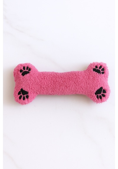 Monox Wellsoft Peluş Kemik Şekilli Pati Nakışlı Köpek Oyuncağı