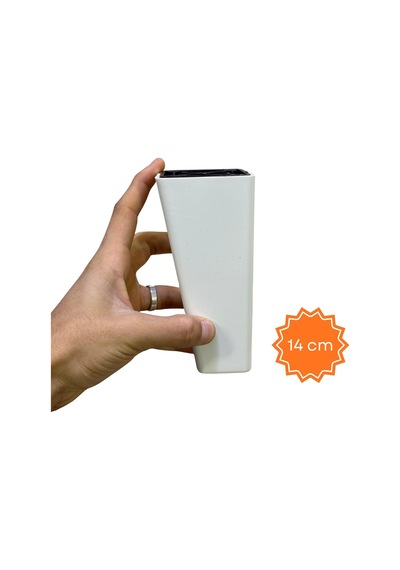 Cateksss 14 Cm Riva Ayak Beyaz - 6 Lı Paket