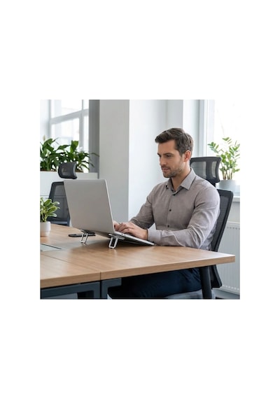 Mucit Home Katlanabilir Laptop Standı 1 Çift Mini Notebook Yükseltici Isınmaya Karşı Önlem Standı