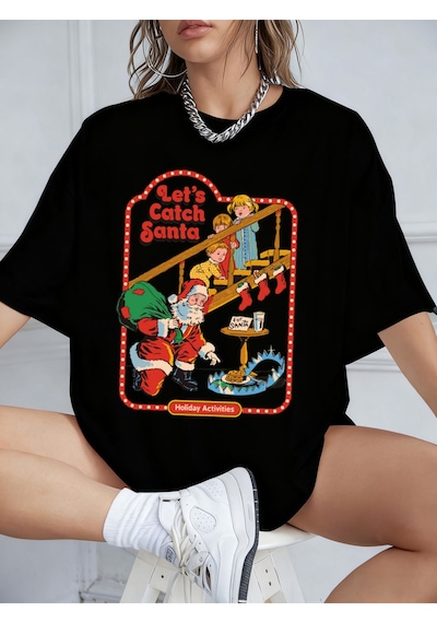 Noıssey Urban Pop Graphic Kadın Tişört Koleksiyonukod 5603 Siyah
