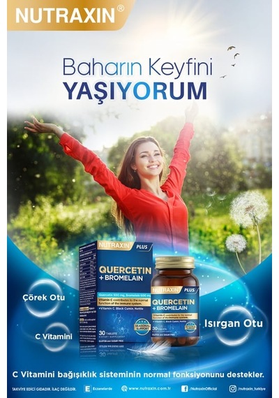 Nutraxin Quercetin + Bromelain 30 Tablet 4'li Paket