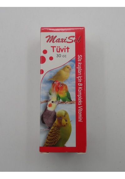 MAXİSOL Tuvit Süs Kuşları İçin B Komplex Vitamini Tüy Bakım