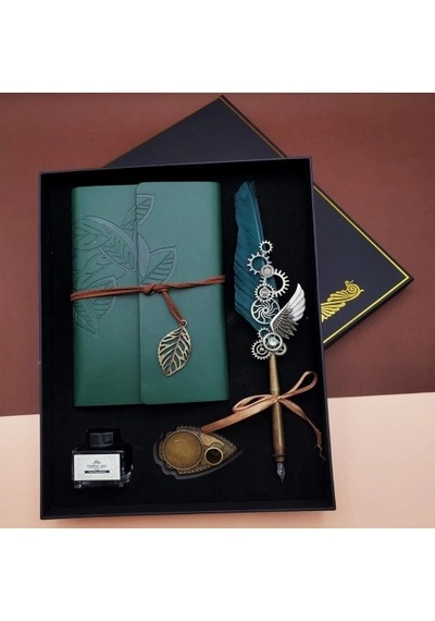 Hubrendy Emin Mürekkepli Divit Kalem Ve Defter Set