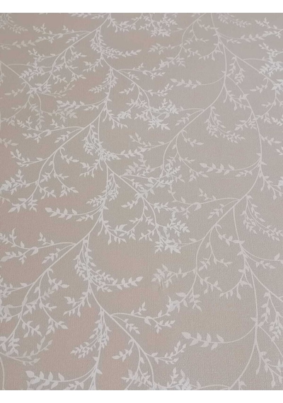 Elyaflı Pvc Muşamba - Desenli Silinebilir Masa Örtüsü 02mrl109a Bej