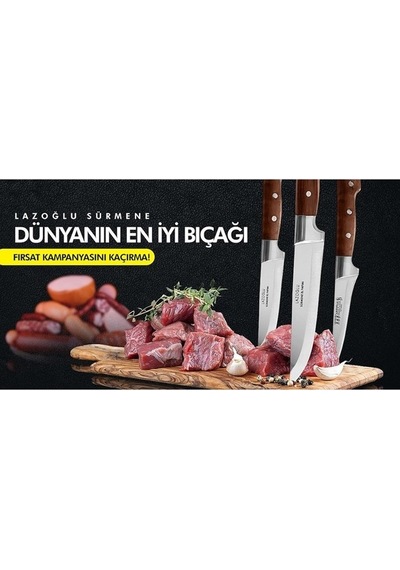 Mutfak Ekmek Sebze Meyve Bıçak Seti 6Ad Lazoğlu Sürmene Bilezikli